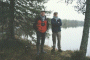 With Bill at a lake near Kuusamo
